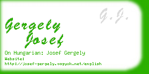 gergely josef business card